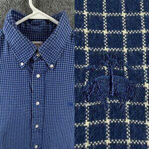 Brooks Brothers Lightweight Flannel Button-Down Madison Cotton Medium Check Soft